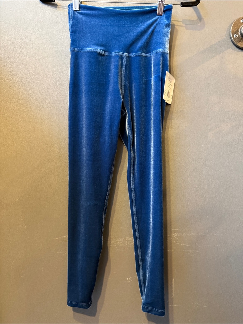 Beyond Yoga Royal Blue Velvet Leggings